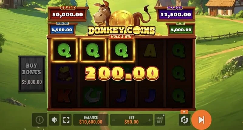 Donkey Coins Hold & Win - lancement du mode Hold & Win
